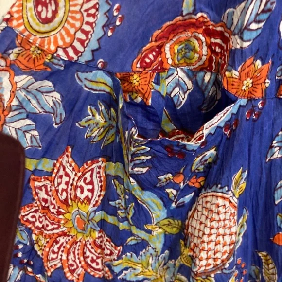 Dori Indian Block Print Dress / M - Picture 7 of 11